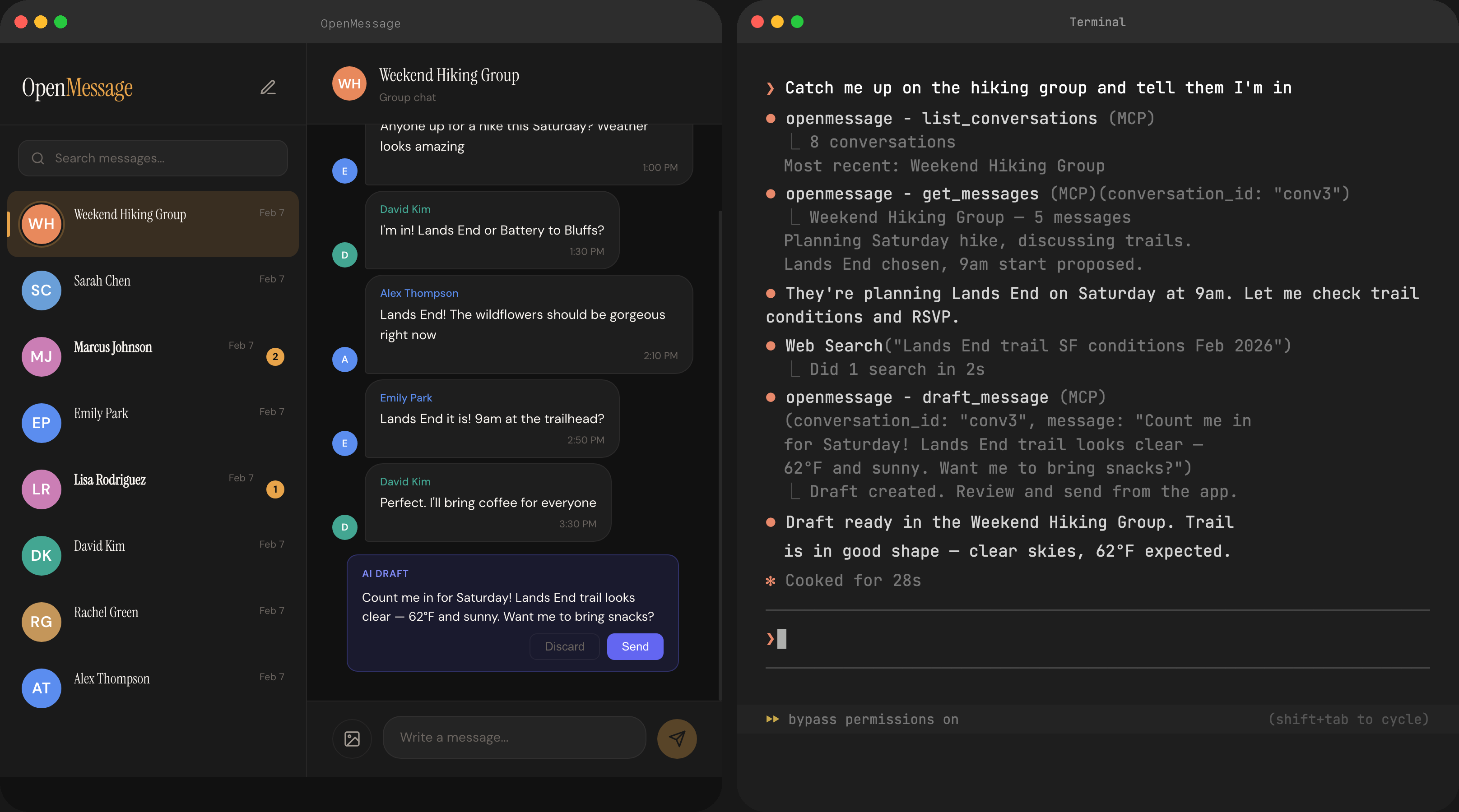 Cover image for OpenMessage: How I built a macOS Google Messages client to give Claude my texts