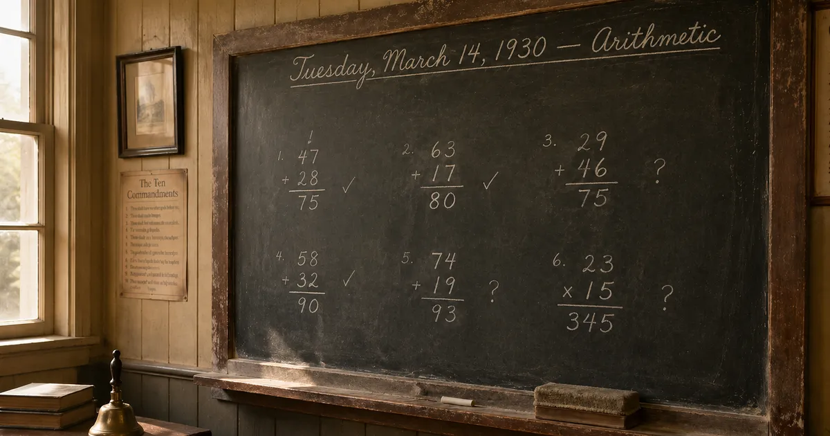 Can Talkie-1930 do arithmetic?