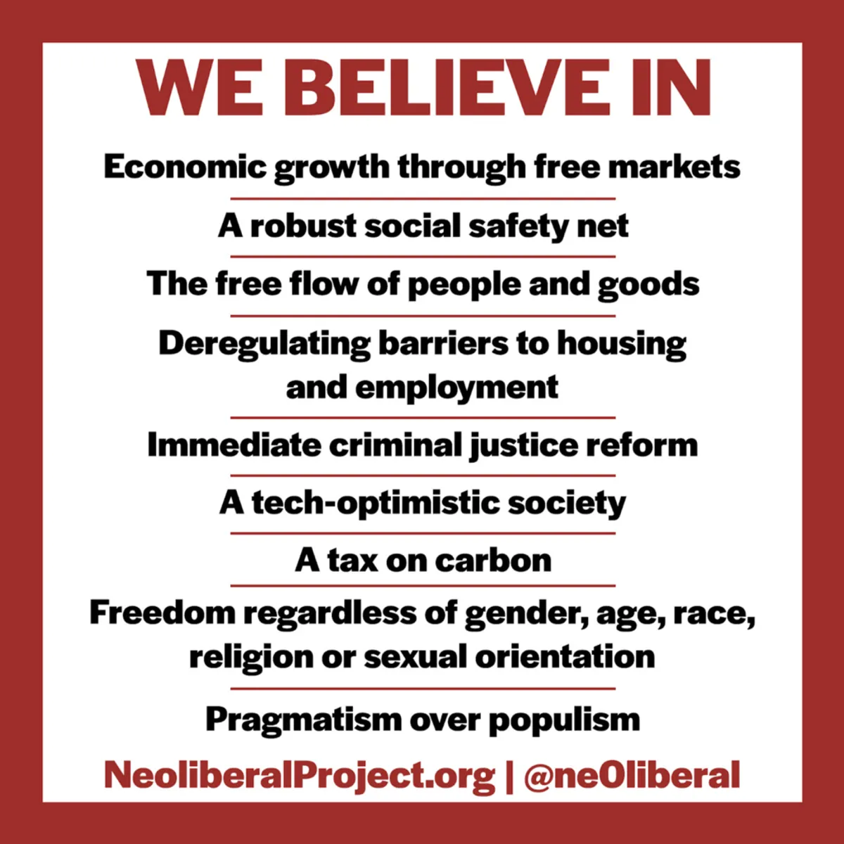 Why I'm a neoliberal
